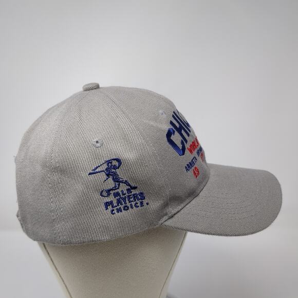 Chicago World Champions Strapback Baseball Cap Gray One Size Adjustable 6 Panel - Picture 5 of 9